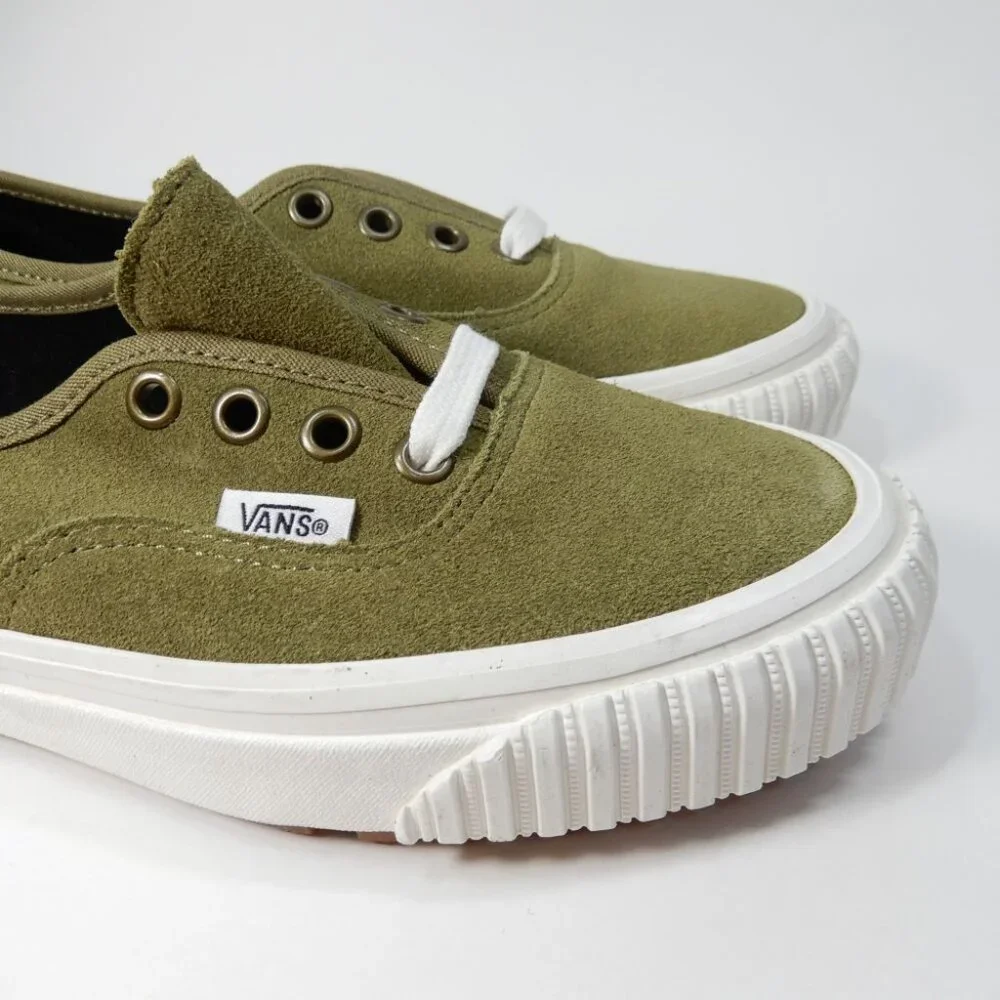 VANS Authentic 44 Lug DX Anaheim Shoes Skate Sneaker Size 6 Olive Green NEW - Picture 6 of 10